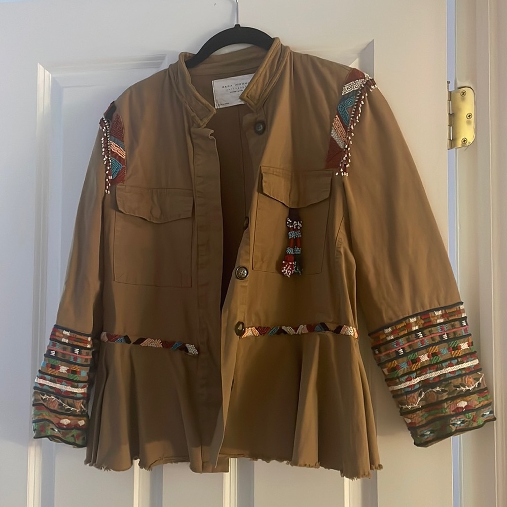 Zara Embroidered and beaded jacket